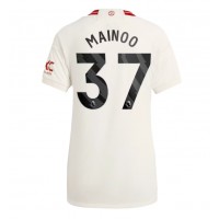 Manchester United Kobbie Mainoo #37 Tretí Ženy futbalový dres 2023-24 Krátky Rukáv
